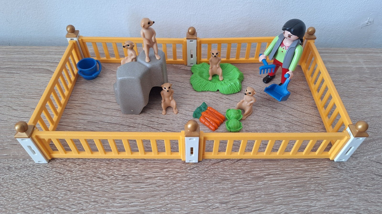 Playmobil Dierentuin Stokstaartjes met verzorger, Kinderen en Baby's, Speelgoed | Playmobil, Complete set, Overige typen, Ophalen of Verzenden