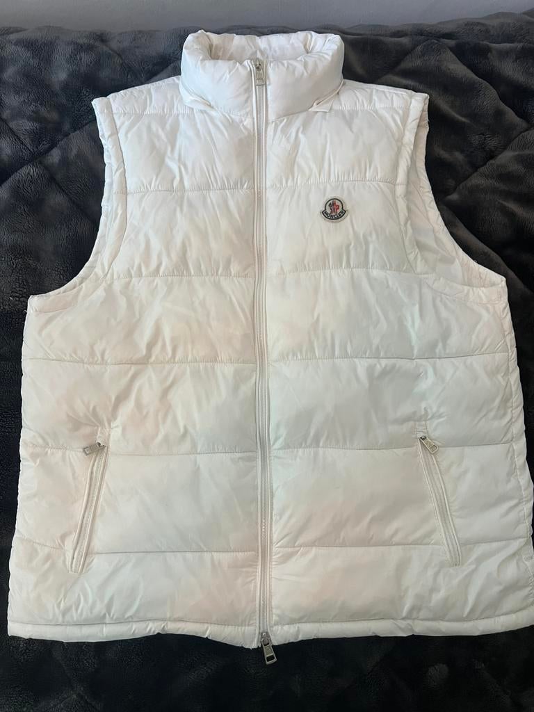 Moncler Bodywarmer White, Verzenden, Zo goed als nieuw, Maat 56/58 (XL), Wit