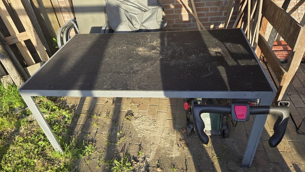 Tuintafel Le Sud, Ophalen, Gebruikt, Rechthoekig, Aluminium