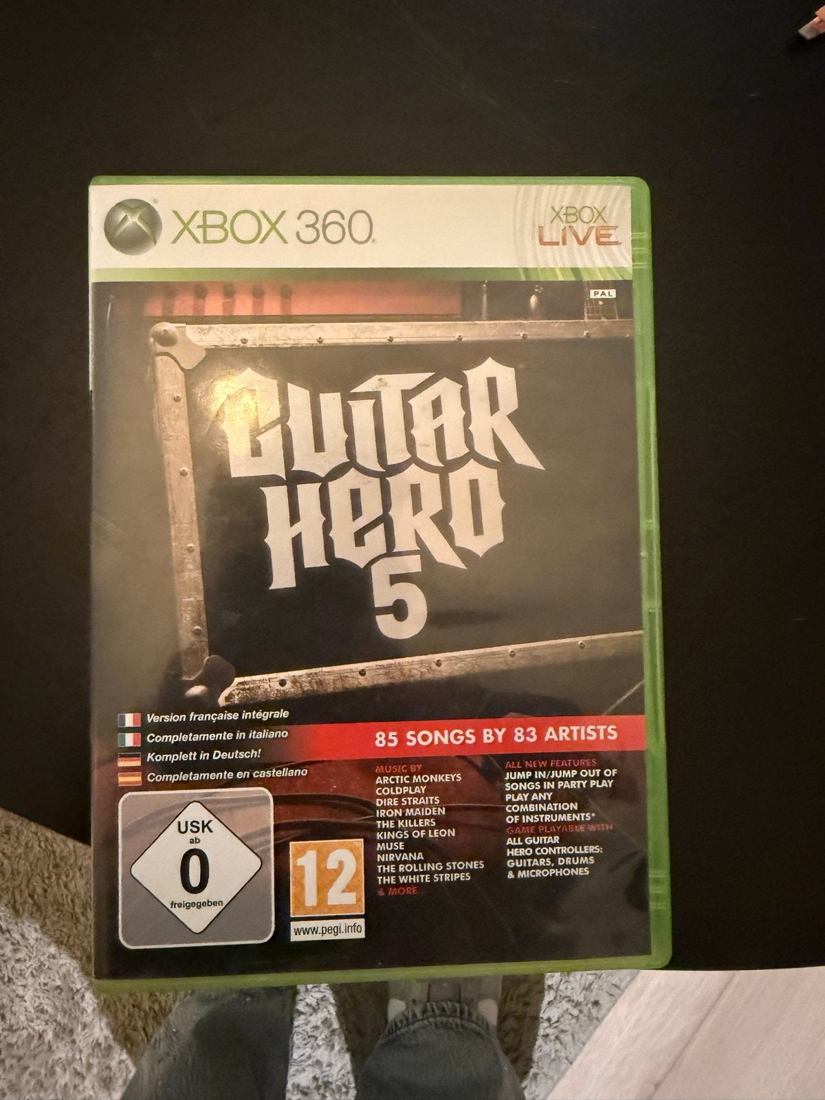 Guitar Hero 5 - Xbox 360 (Zo goed als nieuw), Muziek, Eén computer, Ophalen of Verzenden, Zo goed als nieuw