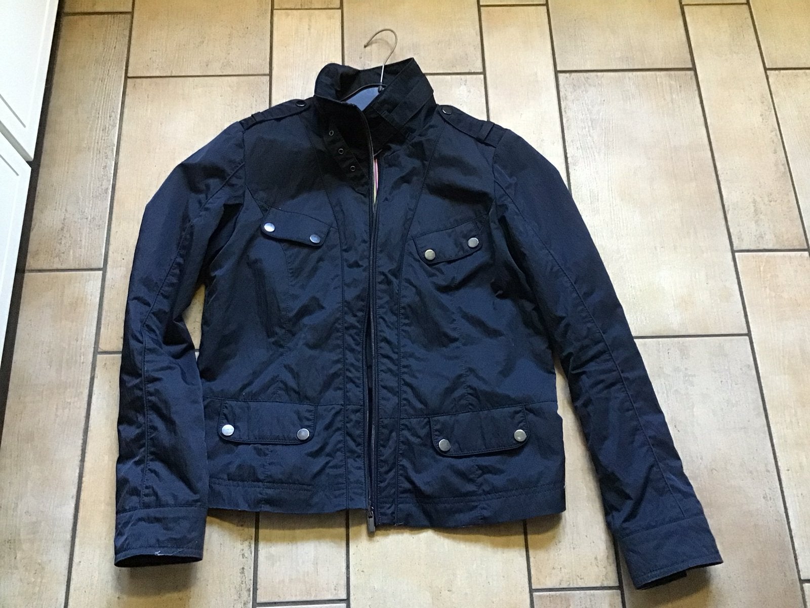 Zwart bomberjack, Kleding | Dames, Jassen | Zomer, Ophalen of Verzenden, Zo goed als nieuw, Maat 38/40 (M), Zwart