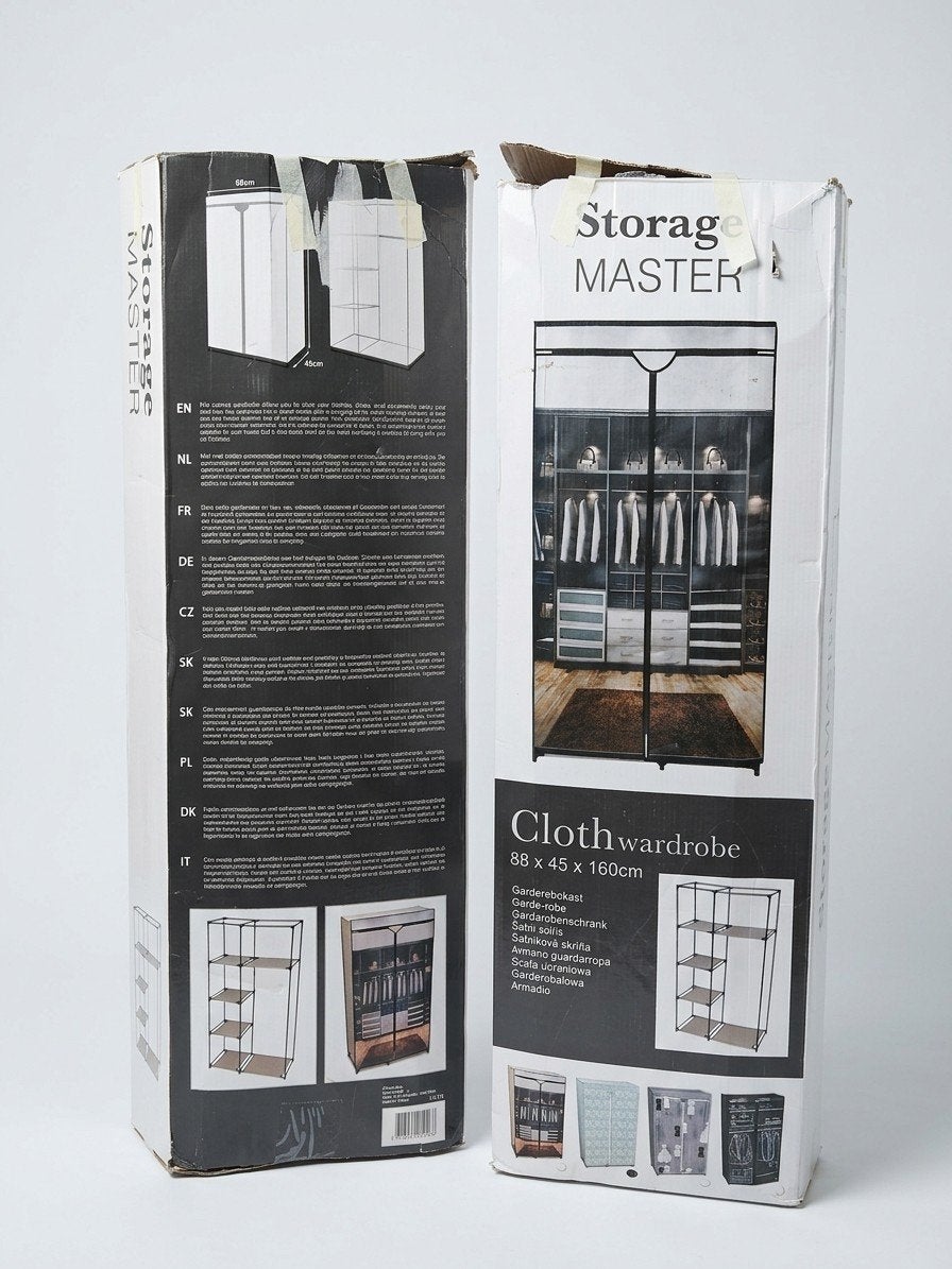 Storage Master Stoffen Kledingkast - 88x45x160cm, Huis en Inrichting, Ophalen, Met plank(en), Nieuw, 50 tot 100 cm