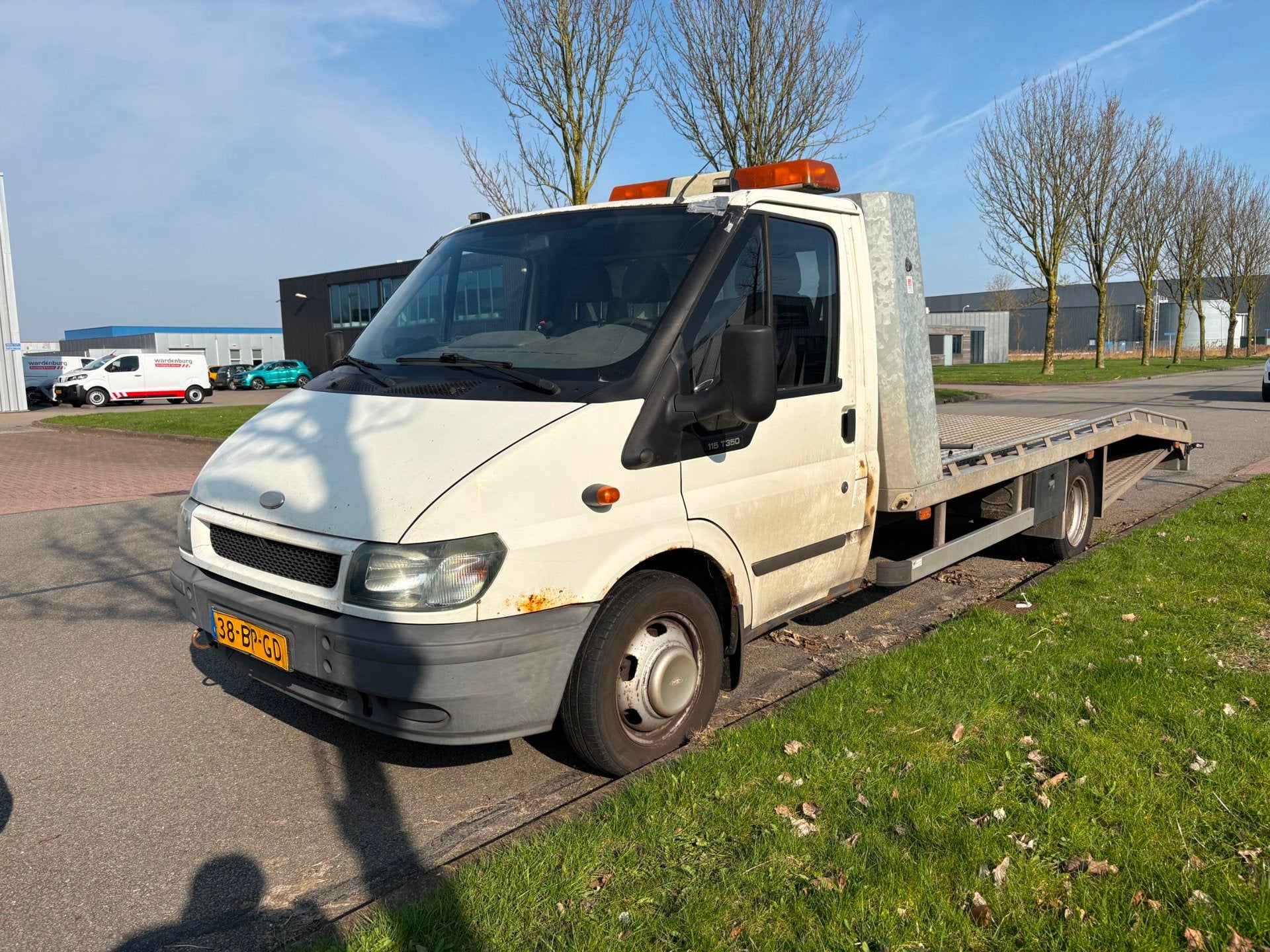 Ford Transit 350L 2.4 TDCI EF OPRIJWAGEN MOTOR LOOPT NIET, Auto's, ABS, Gebruikt, 4 cilinders, 116 pk