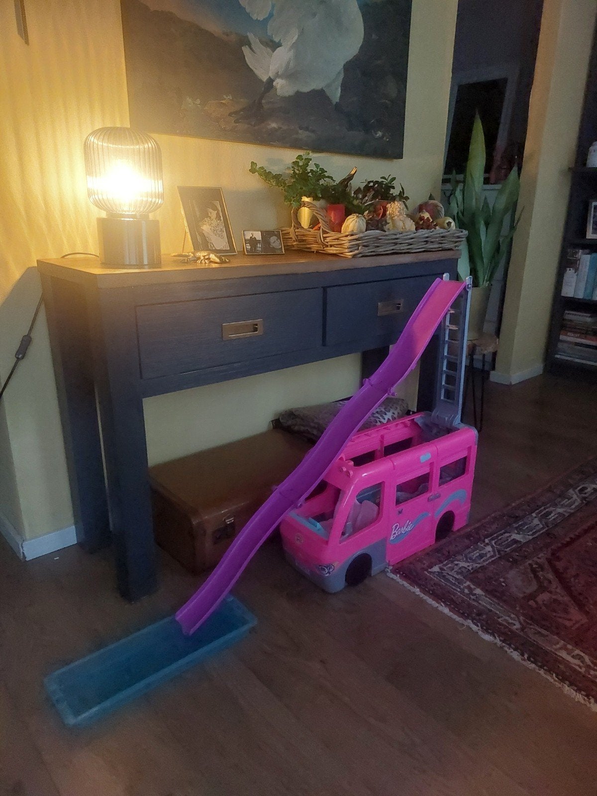 Barbie bus, Ophalen, Zo goed als nieuw