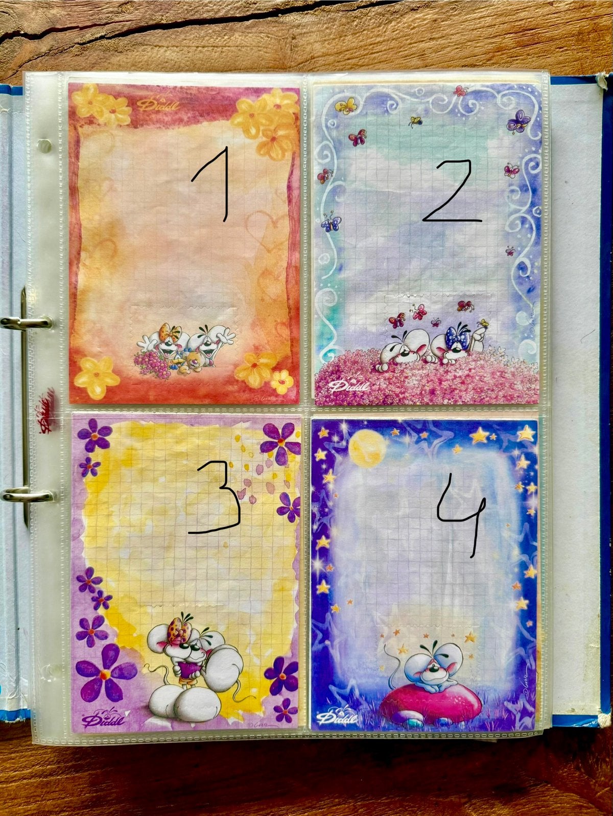Diddl blaadjes - los of als set, Verzamelen, Poesieplaatjes, Ophalen of Verzenden
