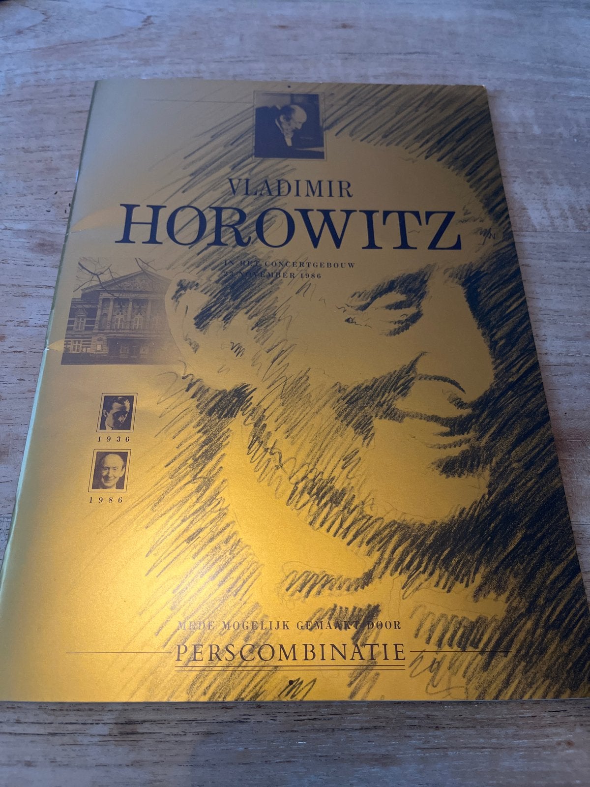 Zeldzaam Progr.boekje Vladimir Horowitz - Concertgebouw 1986, Tickets en Kaartjes