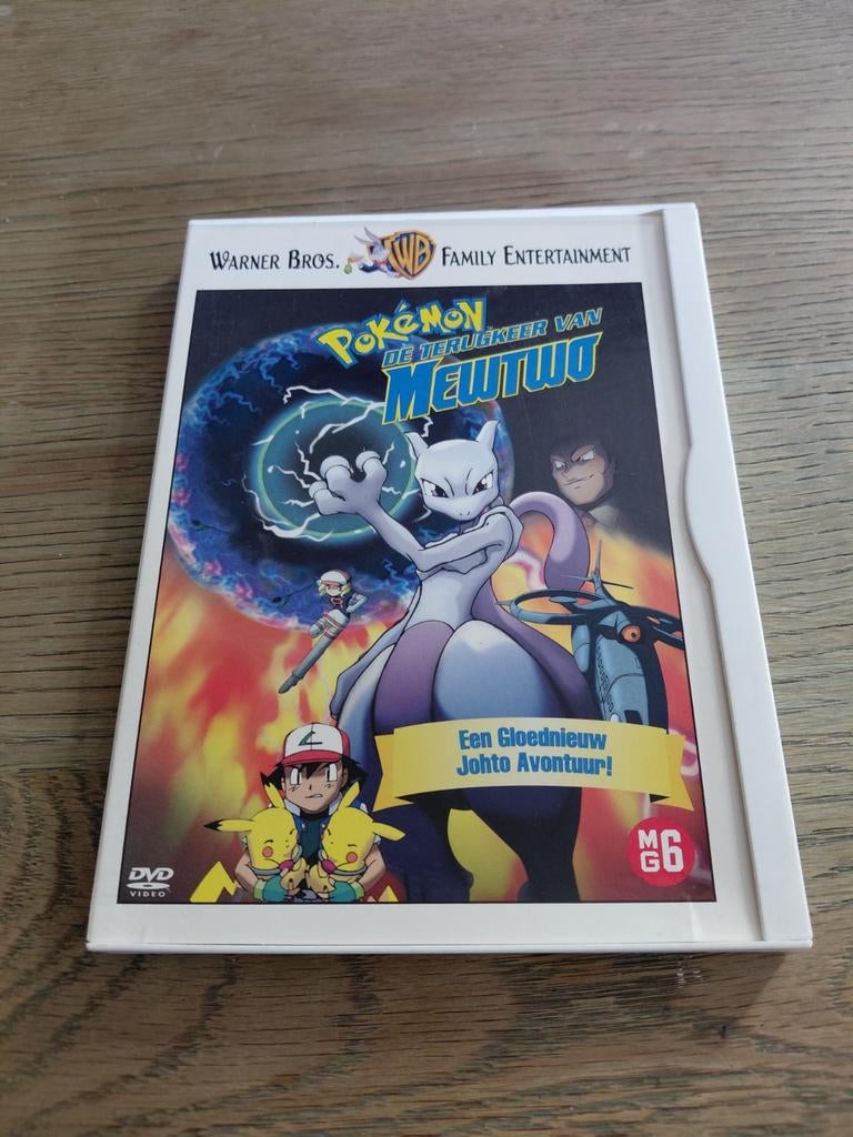 Pokémon film De Terugkeer van Mewtwo dvd., Gebruikt, Tekenfilm, Anime (Japans), Ophalen of Verzenden
