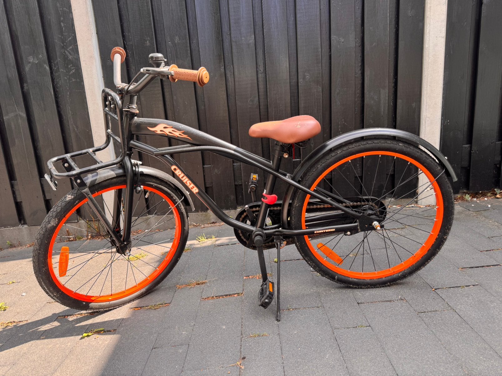 Stoere Spirit Cruiser jongensfiets – 22 inch, Ophalen, Terugtraprem, Gebruikt, Staal