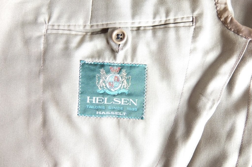 Stijn Helsen kaki jasje maat 56, Beige, Ophalen of Verzenden, Zo goed als nieuw, Maat 56/58 (XL)