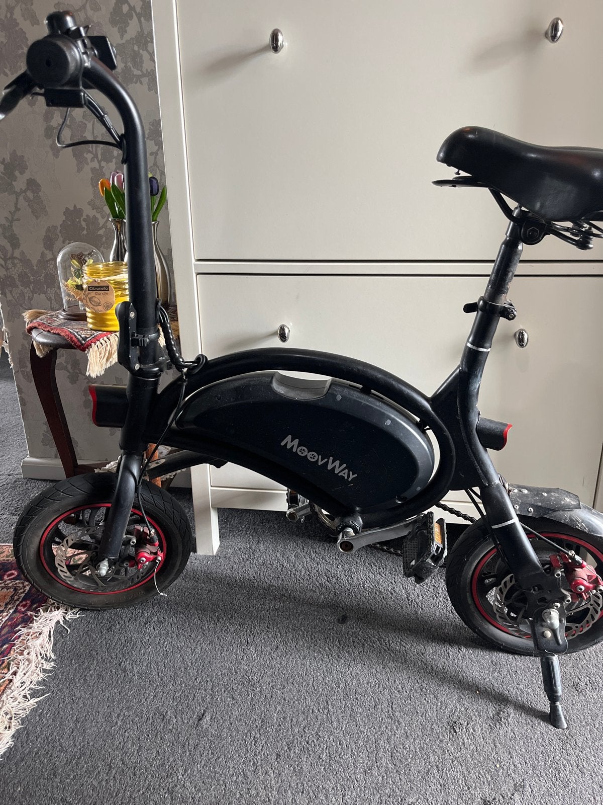 MoovWay opvouwbare elektrische fiets defect, Overige merken, Minder dan 30 km per accu, Gebruikt, Ophalen of Verzenden
