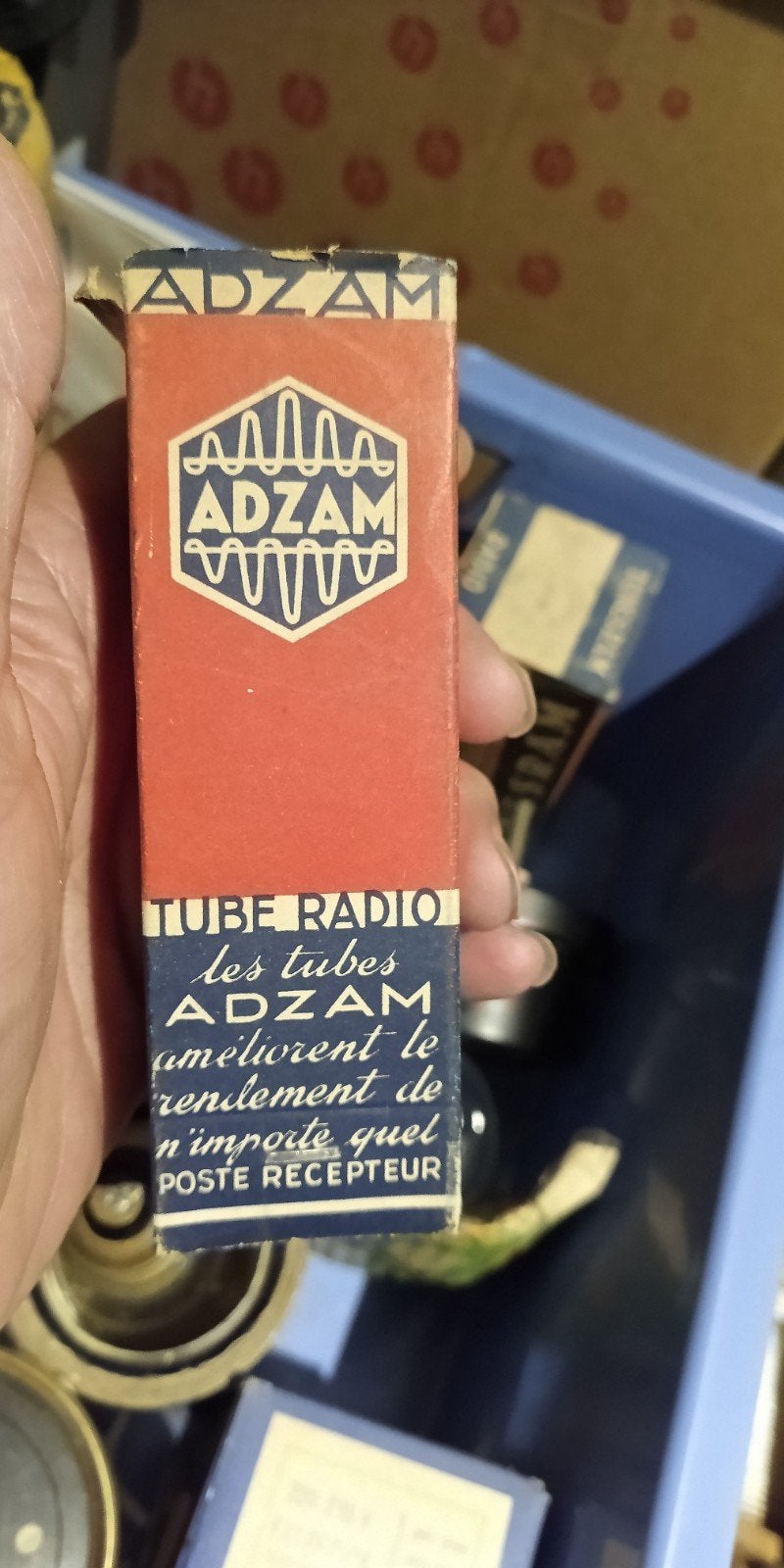ADZAM katten oog Radiobuis - Vintage Elektronenbuis, Ophalen of Verzenden