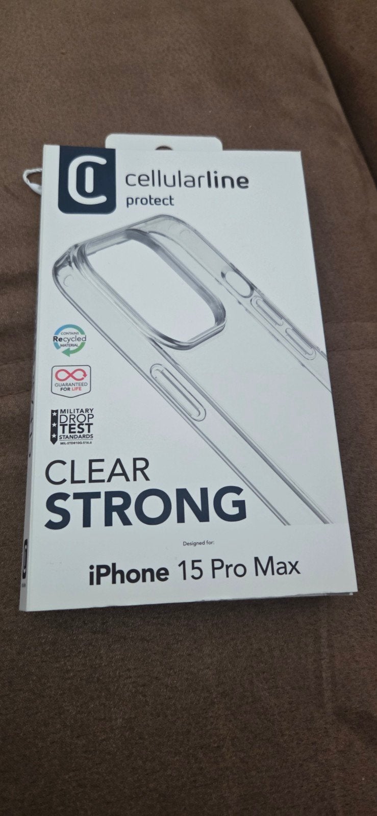 Cellularline Clear Strong Hoesje iPhone 15 Pro Max Nieuw, Ophalen of Verzenden, Nieuw, IPhone 15 Pro Max