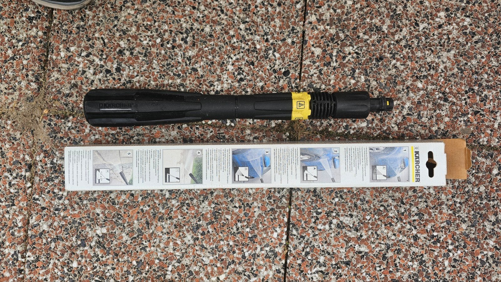 Kärcher Vario Power spuitlans en T-Racer terrasreiniger, Ophalen, Elektrisch