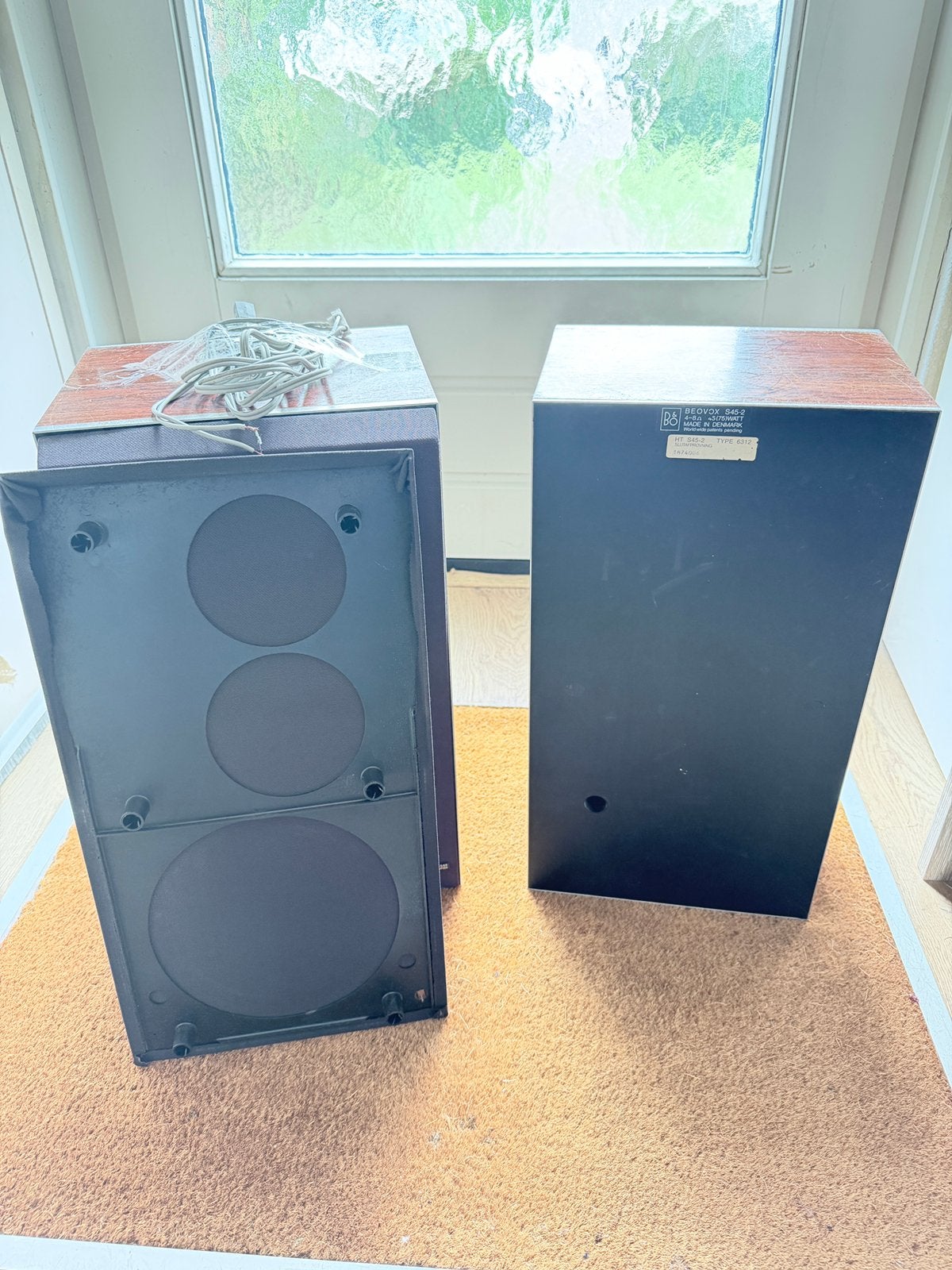Bang & Olufsen Beovox S45 Speakers - Vintage Hifi, Gebruikt, 60 tot 120 watt, Front, Rear of Stereo speakers, Ophalen
