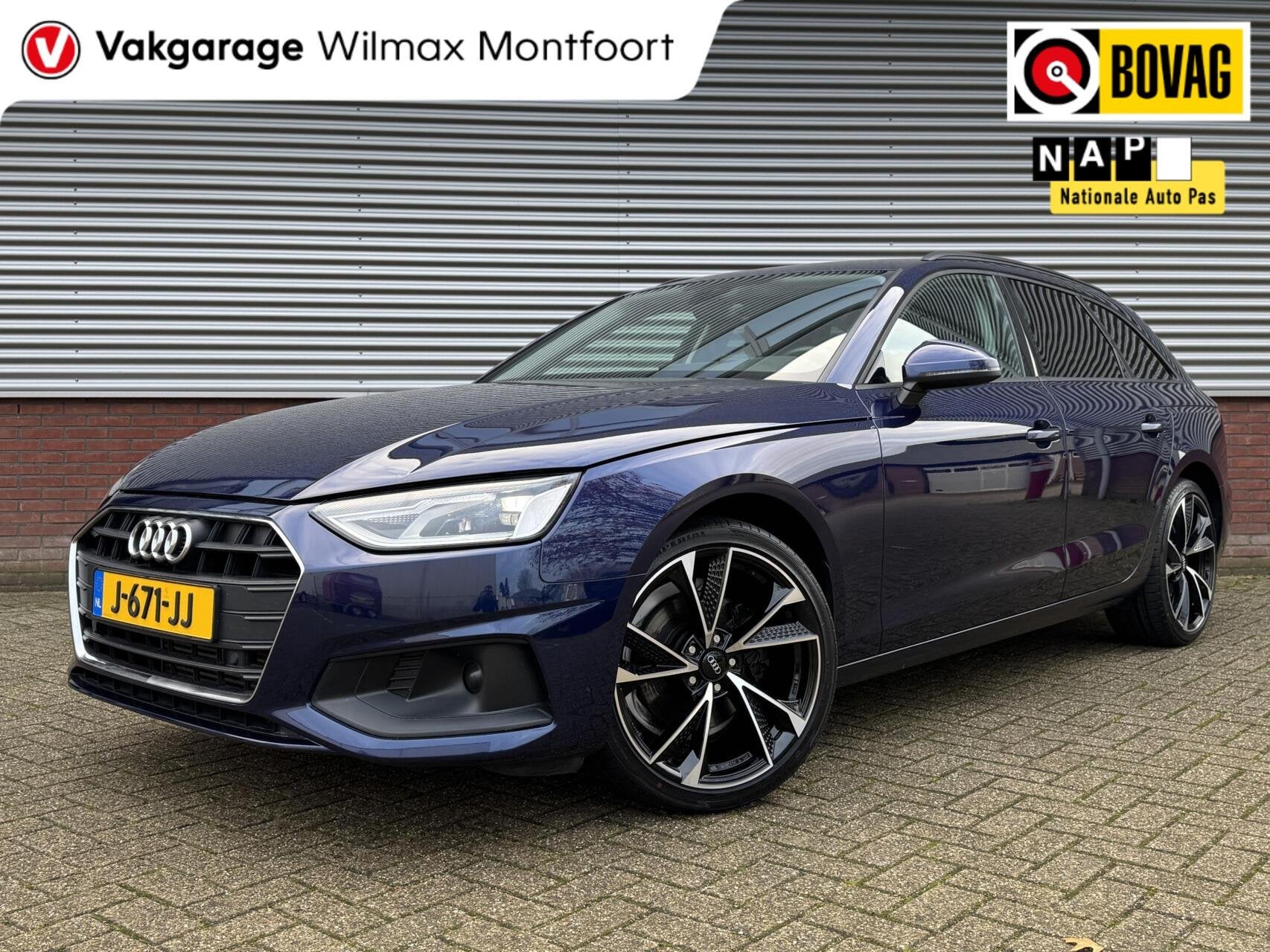 Audi A4 Avant 35 TFSI|Clima|Navi|19inch|Trekhaak|Getintglas|, Auto's, Stof, Gebruikt, 4 cilinders, Blauw