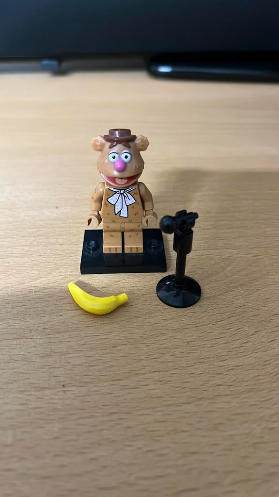 Lego CMF fozzie bear, Lego, Ophalen of Verzenden, Zo goed als nieuw, Minifiguren serie