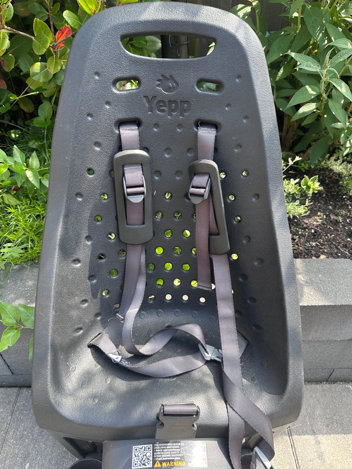 Yepp Achterzitje GMG - Zwart, Achterzitje, 22 t/m 36 kg, Ophalen of Verzenden, Gebruikt