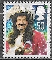 GB 50p. Kerstzegel (II) - Pantomime figuur - 2008, Postzegels en Munten, Postzegels | Europa | UK, Verzenden, Gestempeld
