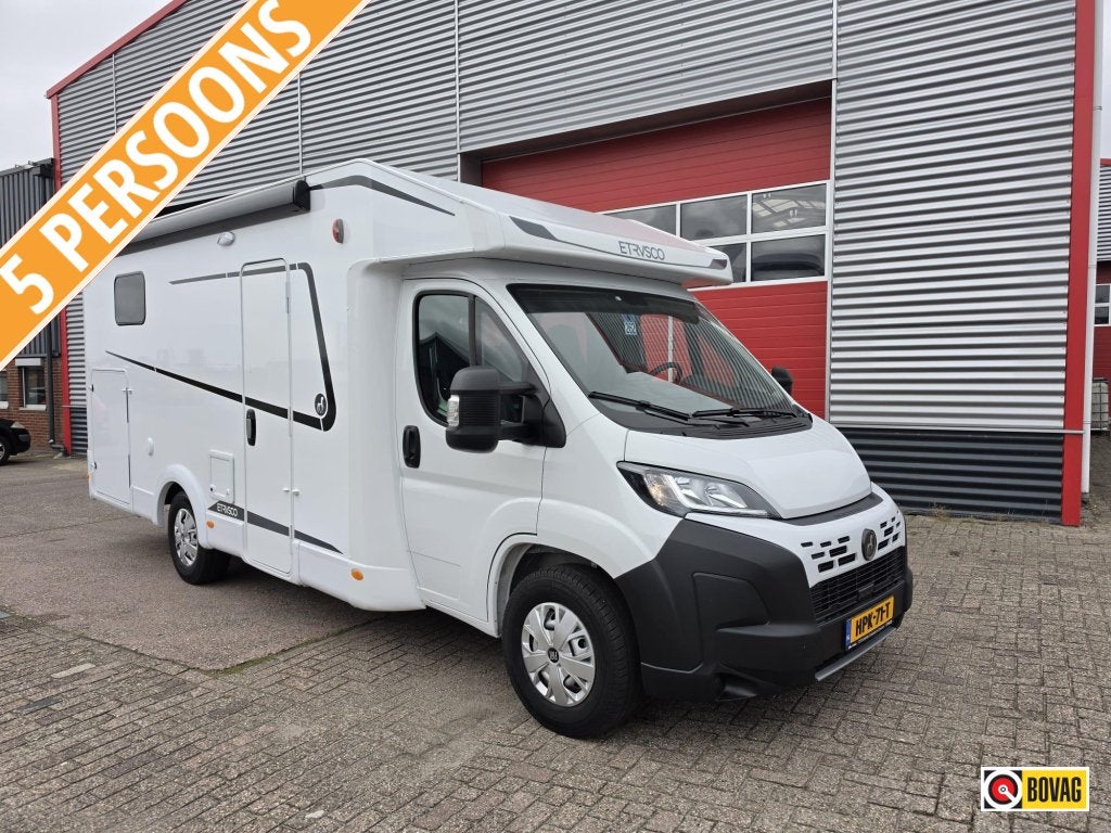 Etrusco T 6.9 SB 5 slaapplaatsen, Automaat + enkele bedden, Caravans en Kamperen, Automaat, Elektrische ramen, Ringverwarming