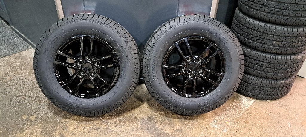 Caracan sportvelgen zwart 14 inch met hoog draagvermogen, Caravans en Kamperen, Ophalen, Nieuw