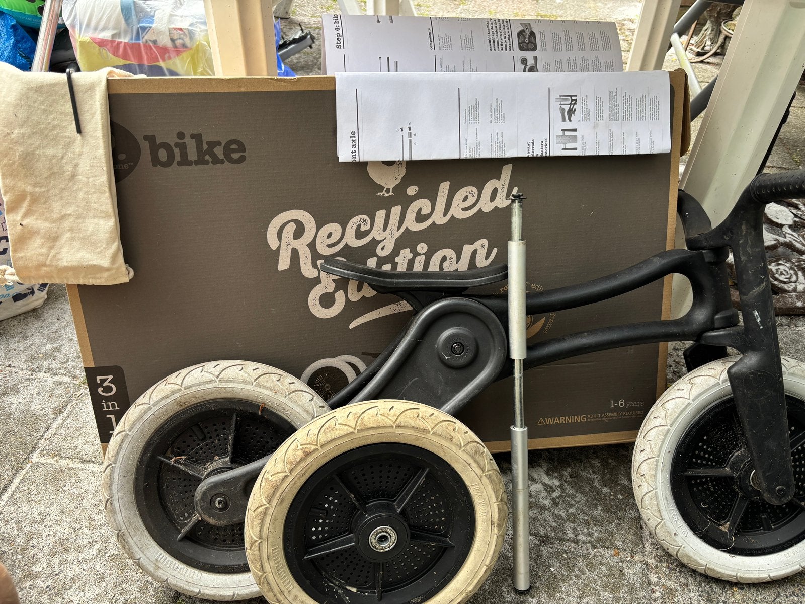 Wishbone 3 in 1, recycled edition. Loopfiets., Ophalen of Verzenden, Gebruikt