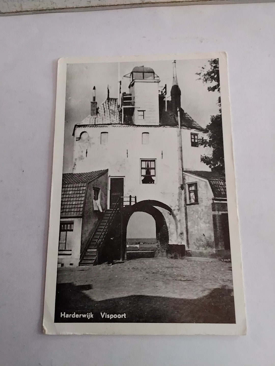 Oude Ansichtkaart Harderwijk Vispoort, Ophalen of Verzenden