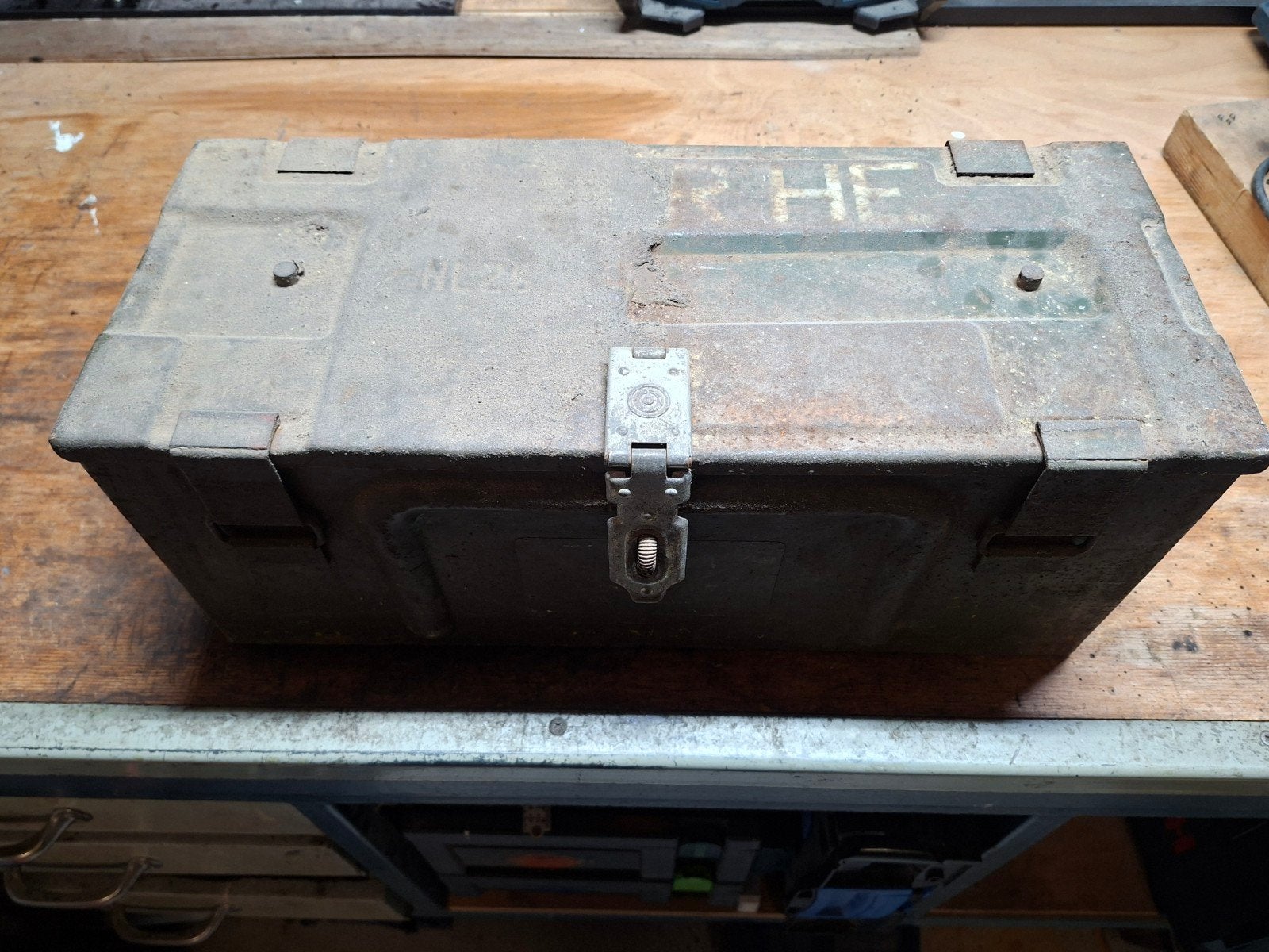 munitiekist military militaria, Ophalen, Landmacht, Nederland, Kist of Geocache