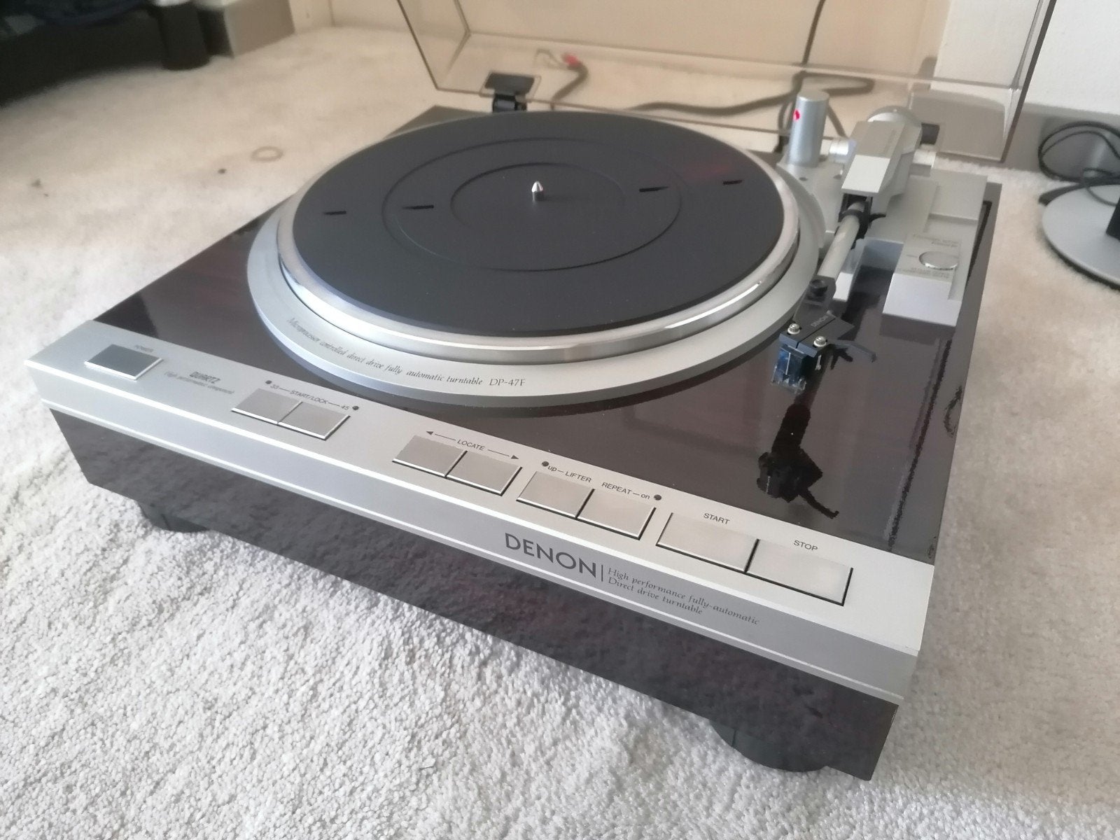 Denon DP47/DL103, near mint conditie, Automatisch, Refurbished, Platenspeler, Ophalen