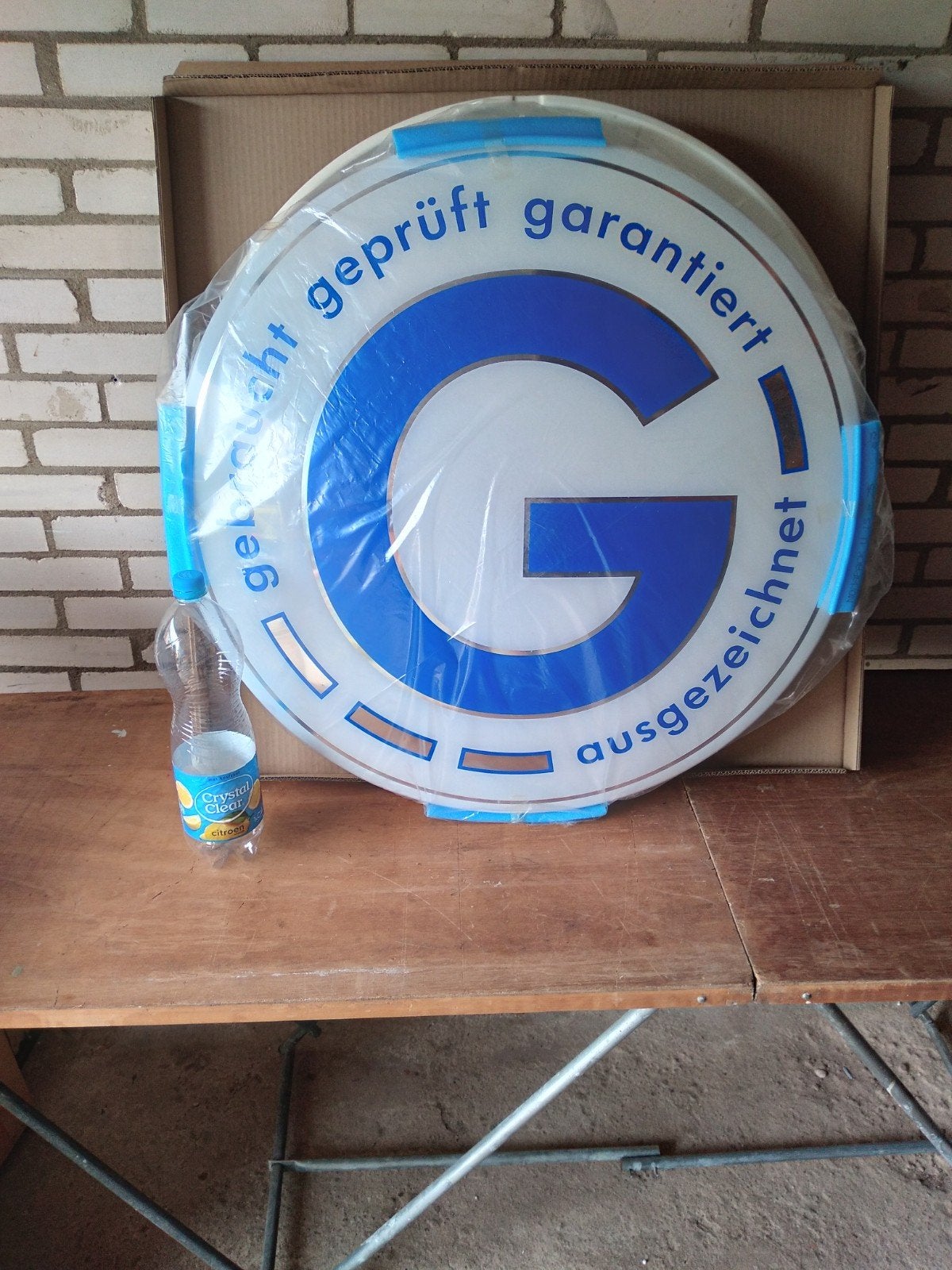Nos oldtimer  ronde lichtbak reclame, Verzamelen, Ophalen of Verzenden, Nieuw