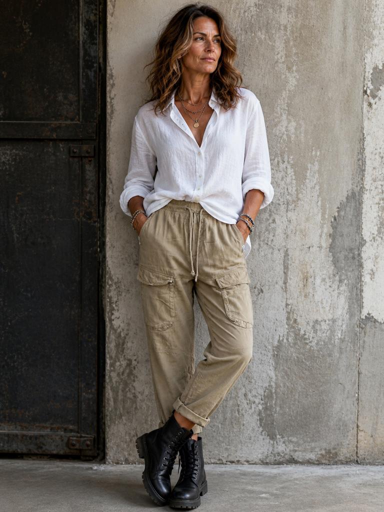 Penn ink camel pantalon mt 36, Beige, Ophalen of Verzenden, Maat 36 (S), Lang