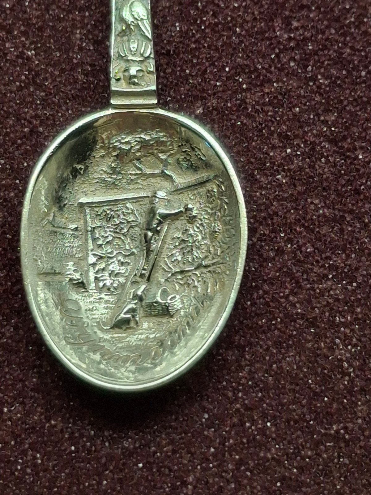 Zilveren  lepel, Antiek en Kunst, Antiek | Goud en Zilver, Ophalen of Verzenden