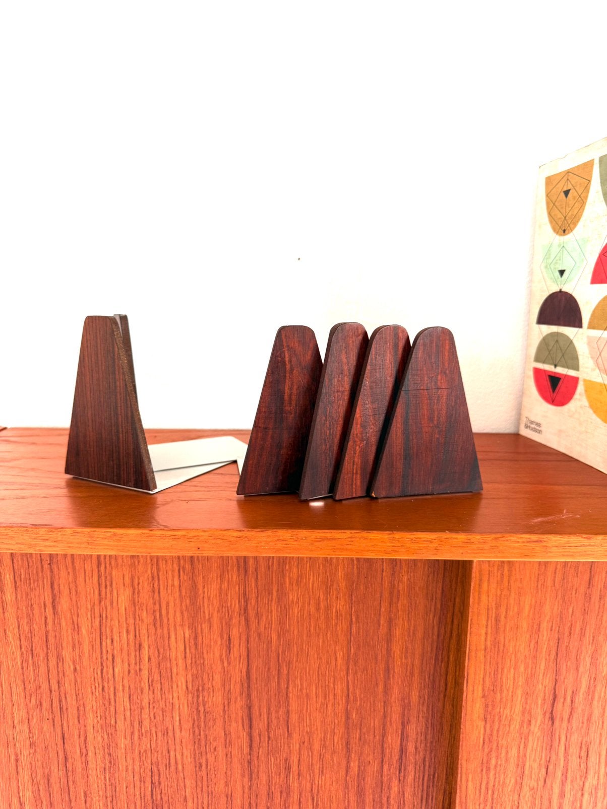 6x Vintage Palissander boekensteunen, Kai Kristiansen ‘60