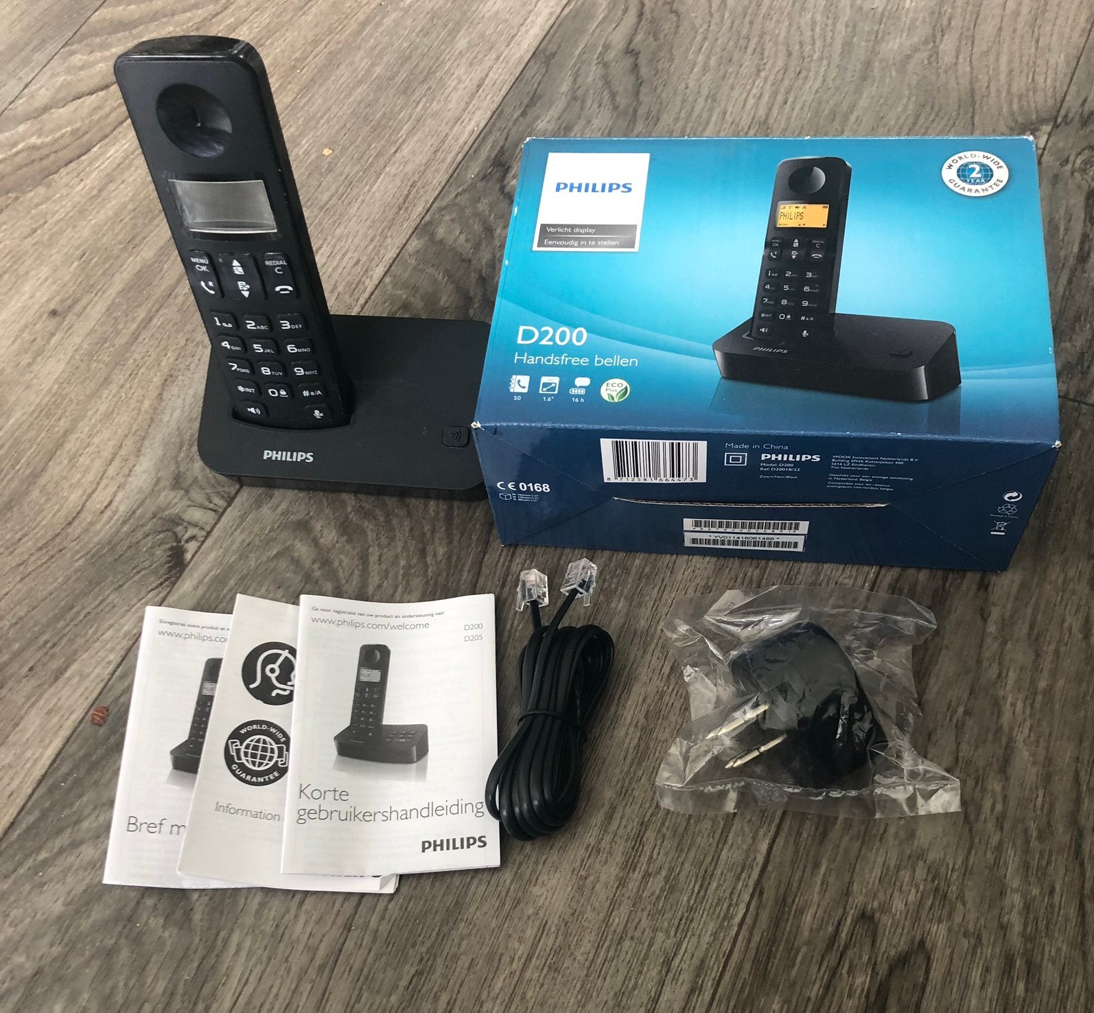 Philips D200 Dect telefoon met handsfree bellen, Ophalen, Zo goed als nieuw, 1 handset