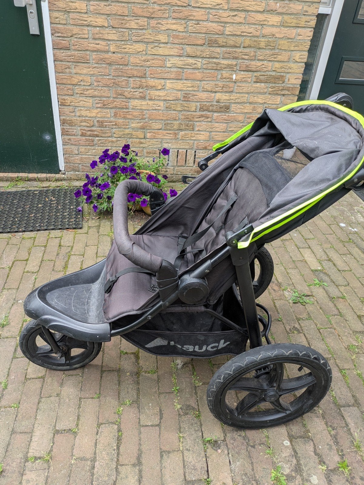 Hauck Runner buggy zwart/geel buggy kinderwagen, Ophalen, Gebruikt, Overige merken