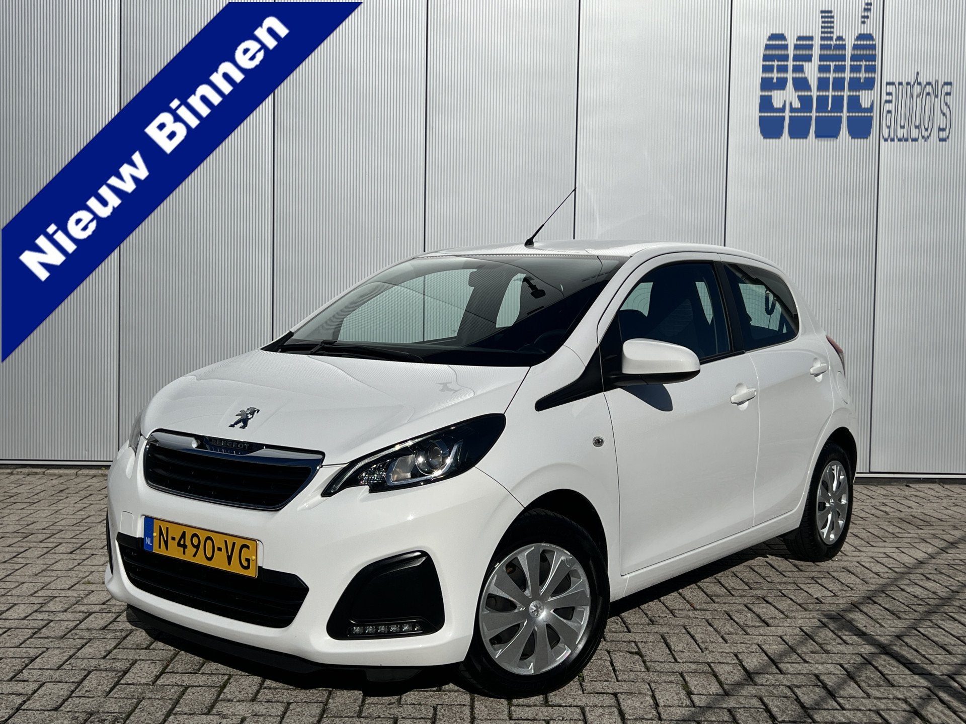 Peugeot 108 1.0 e-VTi 72 pk Active 5-drs Camera Airco Apple, Voorwielaandrijving, Stof, Gebruikt, Wit