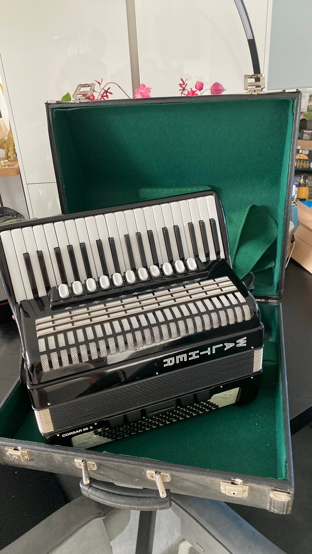 Accordeon Walther 96 S, Ophalen of Verzenden, Zo goed als nieuw, 96-bas, Overige merken