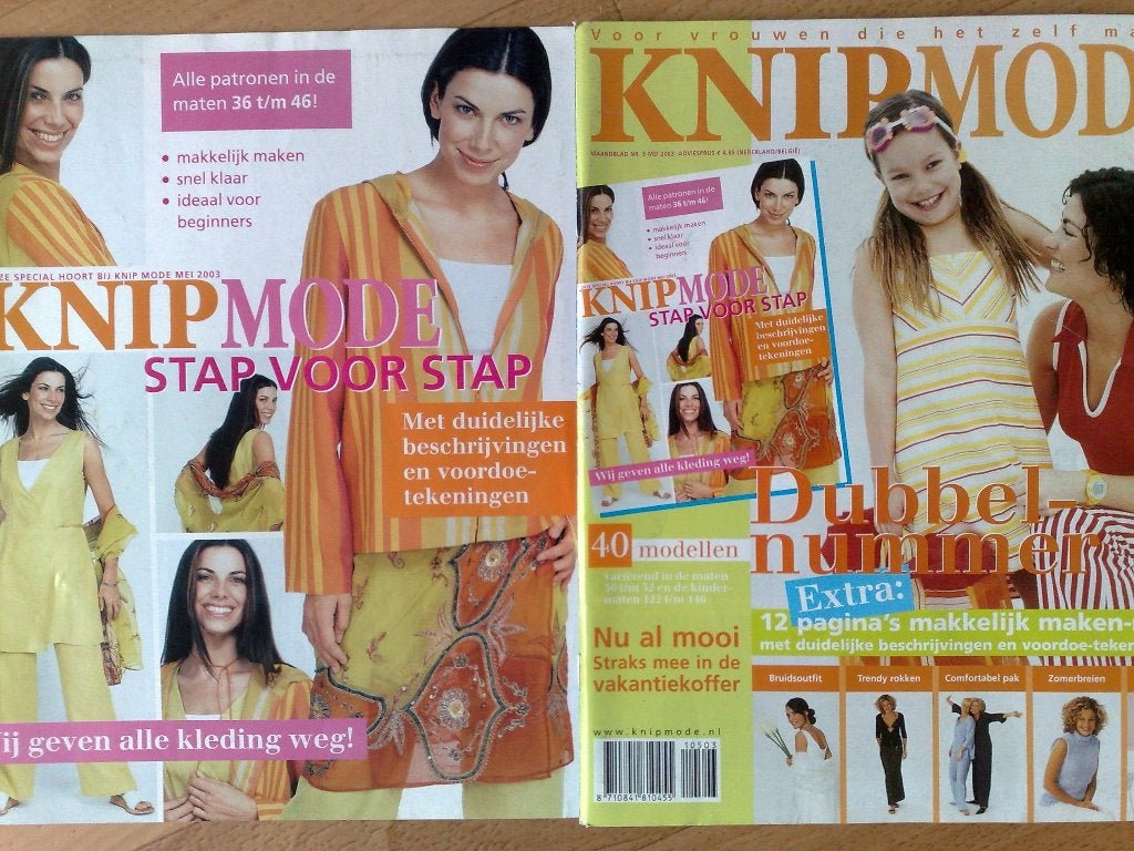Knipmode mei 2003 , incl. extra bijlage makkelijk & snel, Verzenden, Zo goed als nieuw, Vrouw, Knipmode