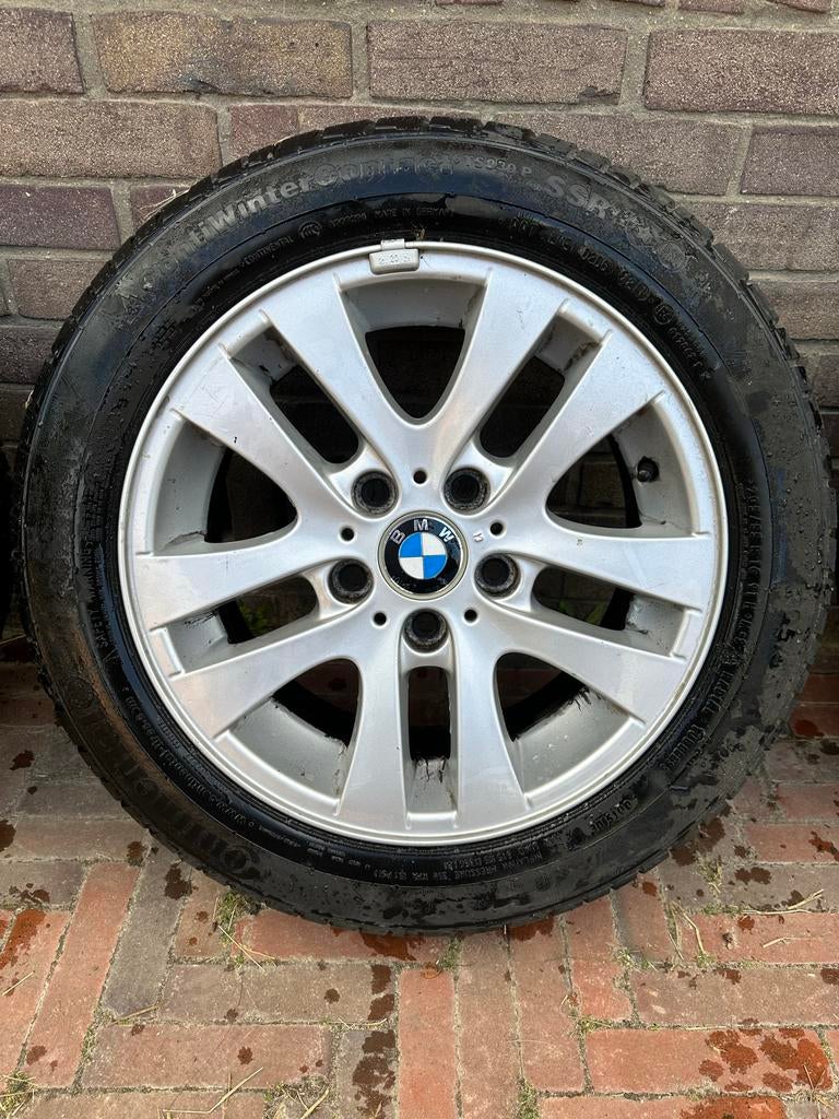 BMW Winterbanden met Velgen - 17 inch, Gebruikt, Banden en Velgen, 17 inch, Personenwagen