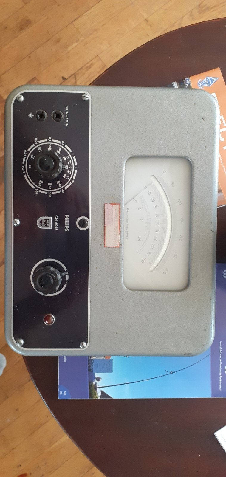 Philips GM 6015 buizenvoltmeter - Vintage meetinstrument, Ophalen of Verzenden