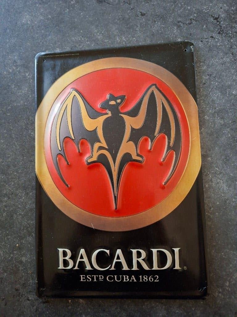 bord bacardi logo, Ophalen of Verzenden, Zo goed als nieuw, Reclamebord