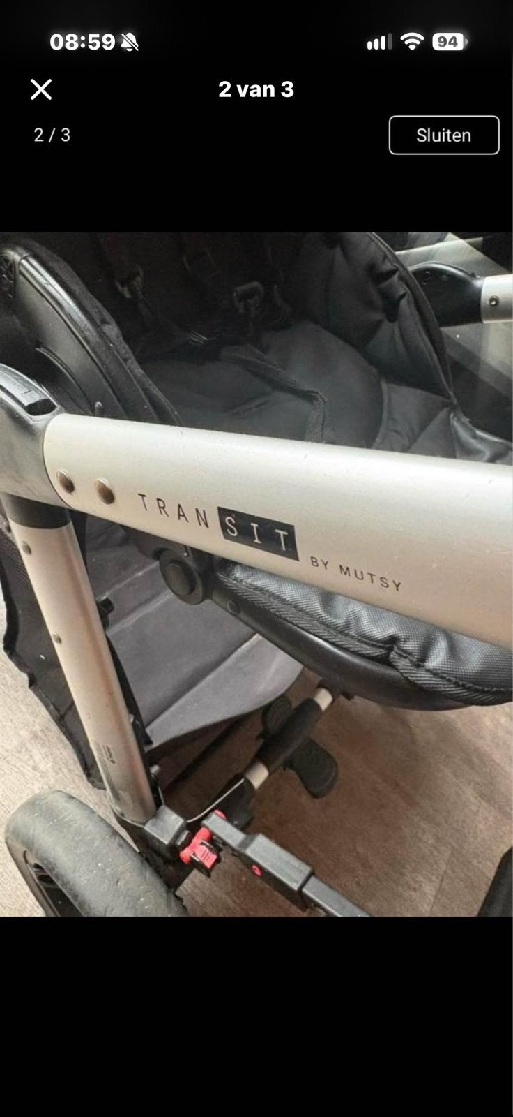 Mutsy Transit kinderwagen, Ophalen of Verzenden, Gebruikt, Kinderwagen, Mutsy