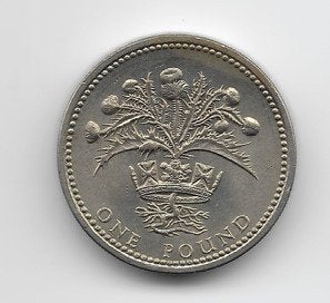 Verenigd Koninkrijk 1 pound 1984 "Scottish thistle" KM# 934, Postzegels en Munten, Ophalen of Verzenden, Overige landen, Losse munt