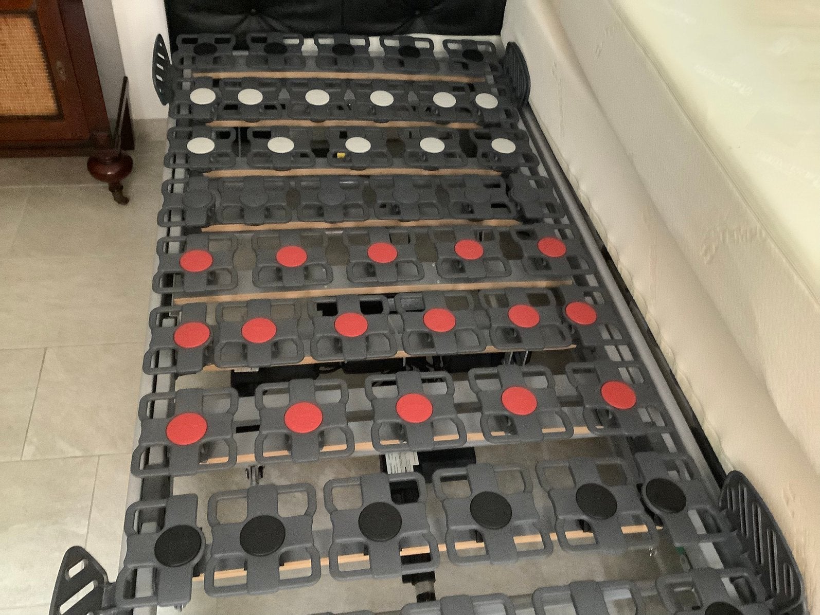 2x Tempur—-Elektrische Bedden 90/200 cm., Ophalen, Overige materialen, Verstelbaar, 90 cm
