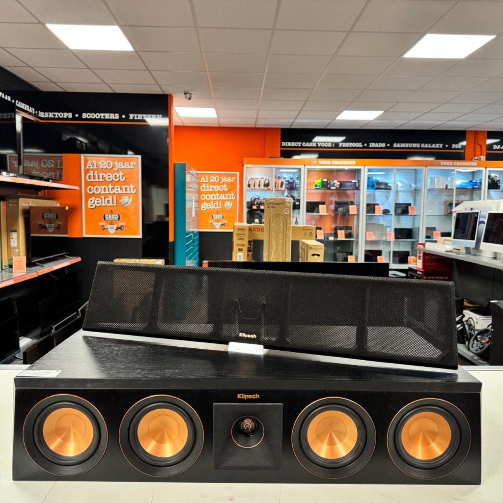 Klipsch RP-404C Center Speaker Zwart, Flex Ltd., Zo goed als nieuw, https://flex.com/contact-us, Nobelstraat 10, 5807 GA Oostrum LB, Limburg, Nederland