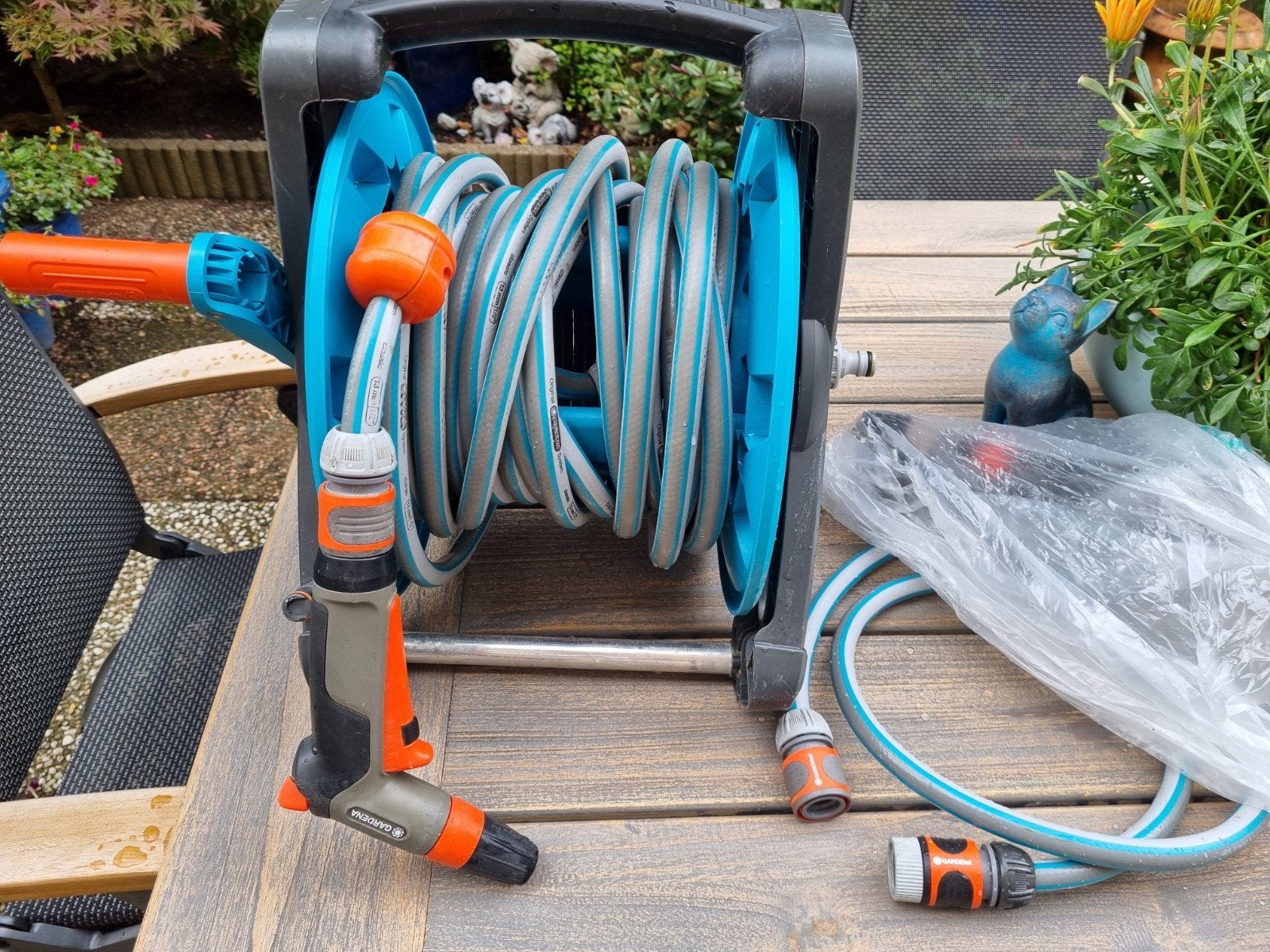 gardena tuinhaspel, Ophalen, Gebruikt