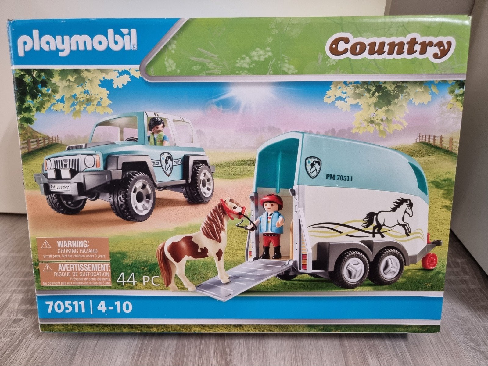 PLAYMOBIL Country 70511 Jeep met paardentrailer, Kinderen en Baby's, Speelgoed | Playmobil, Ophalen, Complete set, Voertuig, Zo goed als nieuw