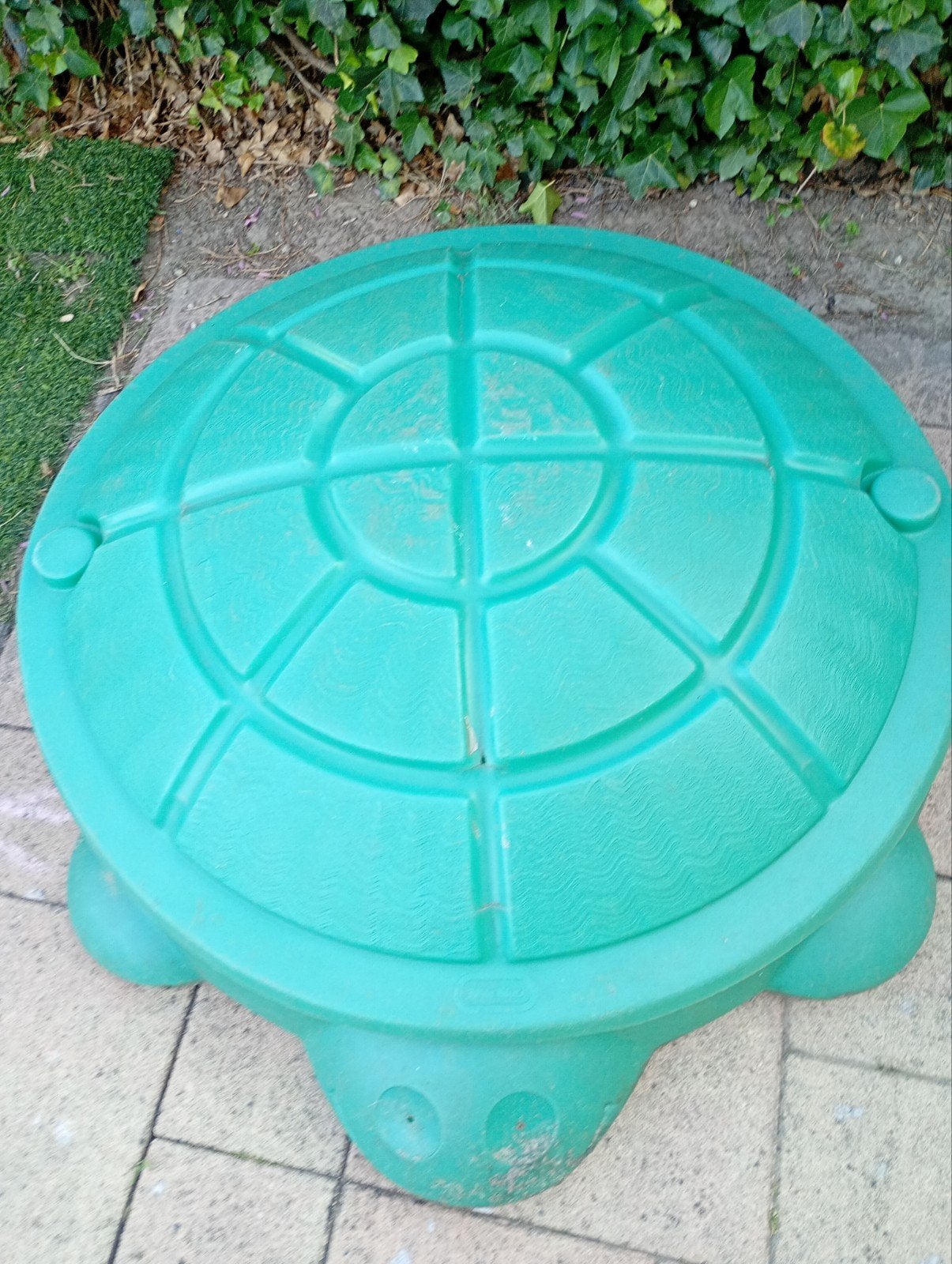 Schildpad zandbak, Ophalen, Gebruikt
