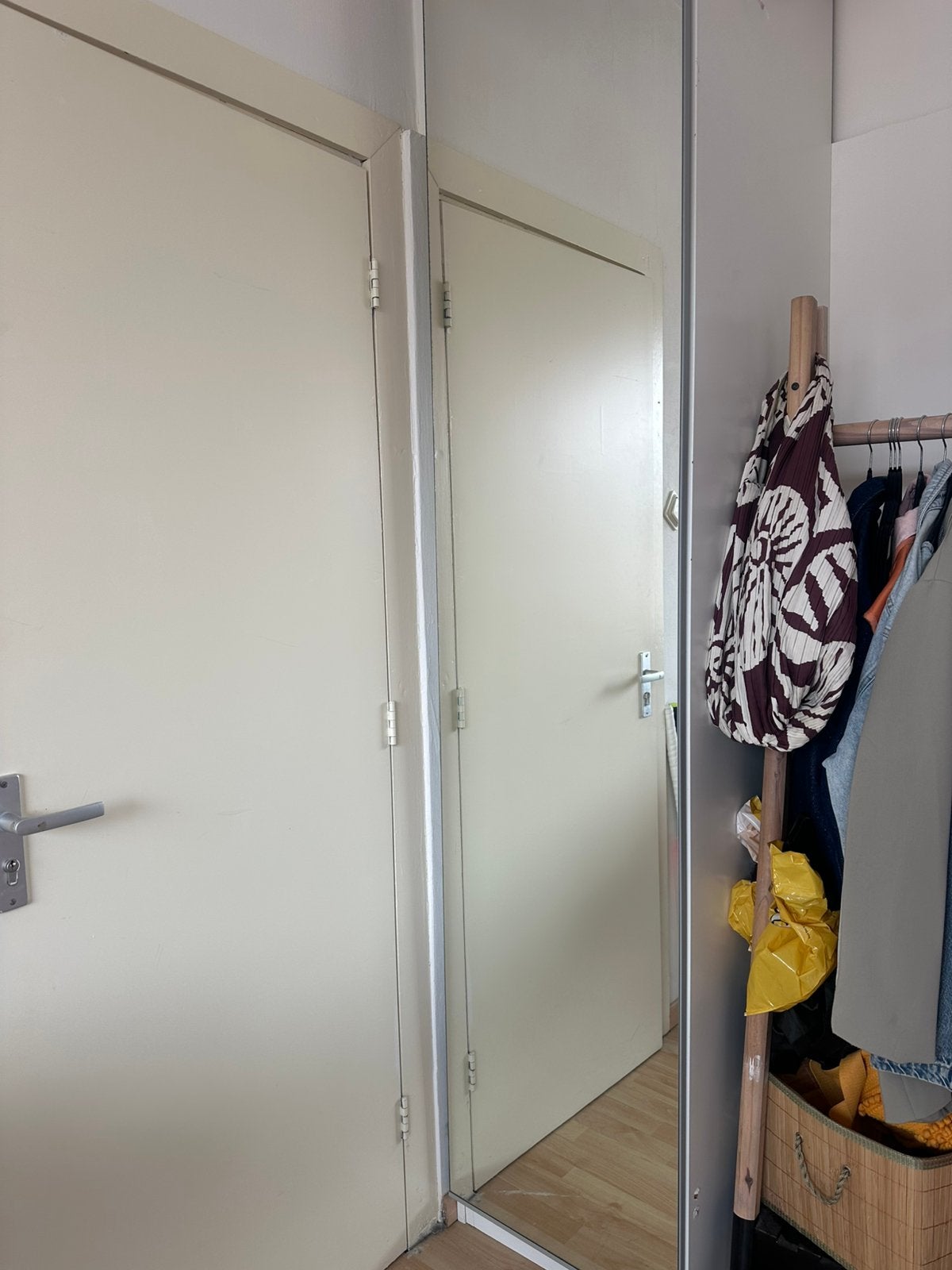 Ikea pax kast 236x50cm spiegel deur, Ophalen, Gebruikt, 200 cm of meer, Vierkant