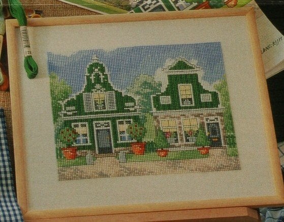 Borduurpatroon  Zaanse Huisjes / Landhuis  nr 1116 do, Verzenden, Zo goed als nieuw, Handborduren, Patroon