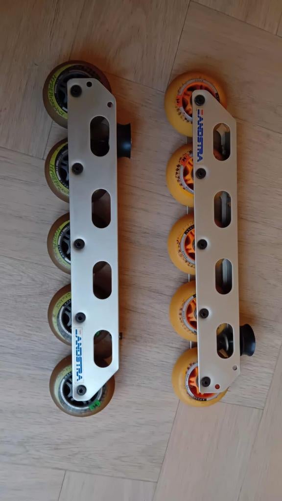 Zandstra 5-wiel inline skate frames met wielen, Overige merken, Inline skates 5 wielen, Kinderen, Ophalen of Verzenden
